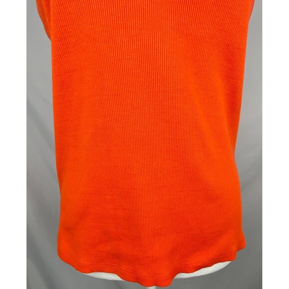Maeve Anthropologie Womens Tank Top Medium Orange Rafaela Rib Bow Tank Top READ - Picture 3 of 11